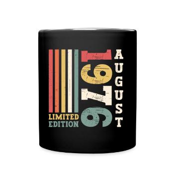 Edition Limitée Août 1976 46ème Anniversaire Hommes - Mug uni - noir - Devant