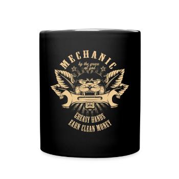 Mécanique Vintage Tattoo - Mug uni - noir - Devant