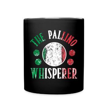 Bocce Ball Player Boules Bocce The Pallino - Full Colour Mug - black - Front