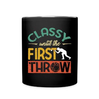 Bocce Ball Player Boules Bocce Funny Quote - Tasse einfarbig - Schwarz - Vorne