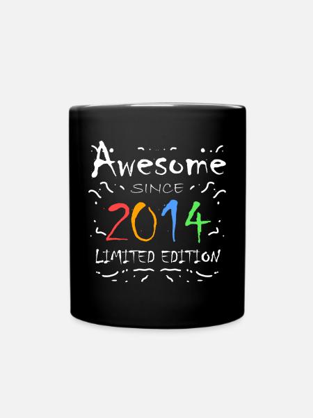 Jahrgang 2014 - Fantastisch seit 2014 - Tasse einfarbig - Schwarz