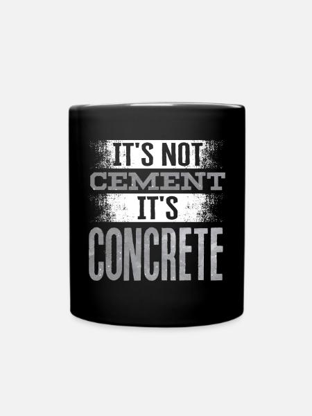 Concrete Finisher Concrete Mixer Construction - Tasse einfarbig - Schwarz