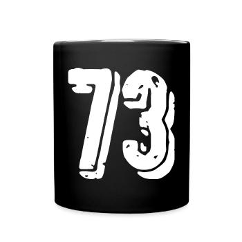 Maillot à 73 numéros - Mug uni - noir - Devant