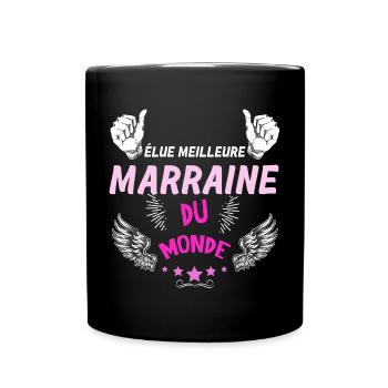 Ma Marraine C'est La Meilleure - Mug uni - noir - Devant