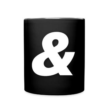 & - Mug uni - noir - Devant