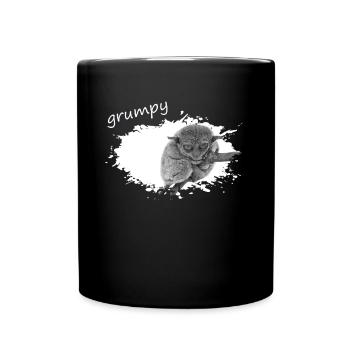 grumpy monkey Tarsier Maki - Tasse einfarbig - Schwarz - Vorne