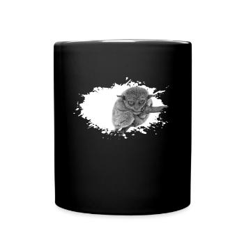Tarsier Koboldmonkey Monkey - Tasse einfarbig - Schwarz - Vorne