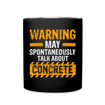 Conception de constructeur de béton pour les travailleurs de la construction et le chantier de construction - Mug uni - noir - Devant