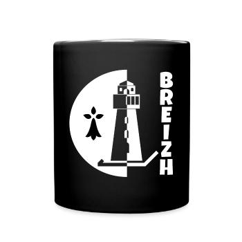 Bretagne, Breizh, celte - Mug uni - noir - Devant