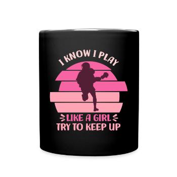 Lacrosse - Tasse einfarbig - Schwarz - Vorne