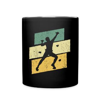 Bouldern Klettern Boulder Kletterer Bergsteiger - Tasse einfarbig - Schwarz - Vorne