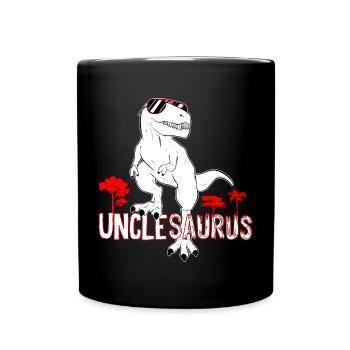 Unclesaurus T rex Uncle Saurus Dinosaur Men - Mug uni - noir - Devant