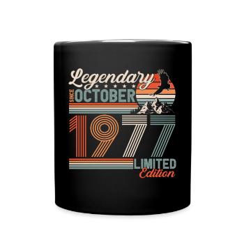 Légendaire Octobre 1977 Naissance Anniversaire - Mug uni - noir - Devant
