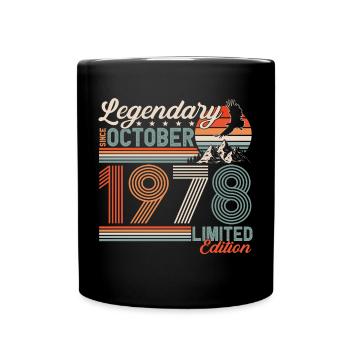 Légendaire Octobre 1978 Anniversaire de naissance - Mug uni - noir - Devant