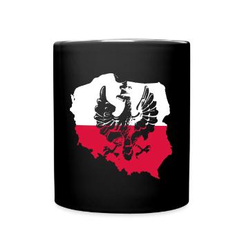 Pays polonais Drapeau polonais Drapeau - Mug uni - noir - Devant