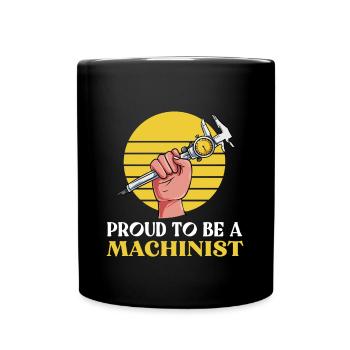 Maschinist Maschine Handwerk Maschienenführer - Tasse einfarbig - Schwarz - Vorne