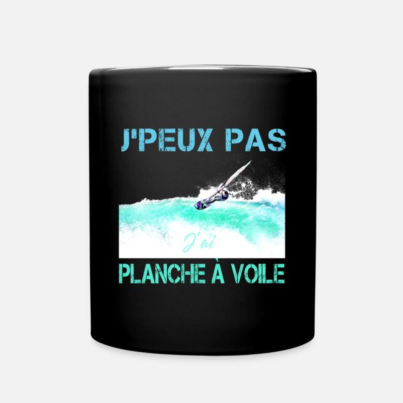 j'peux pas j'ai planche a voile - Mug uni - noir