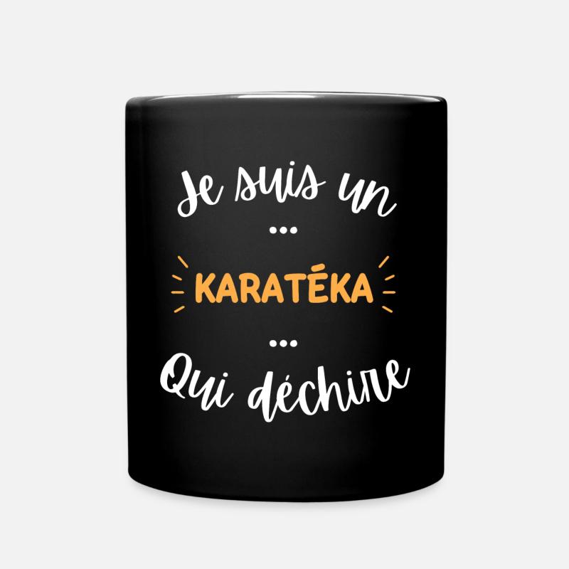 Je suis un karatéka qui déchire - Mug uni - noir