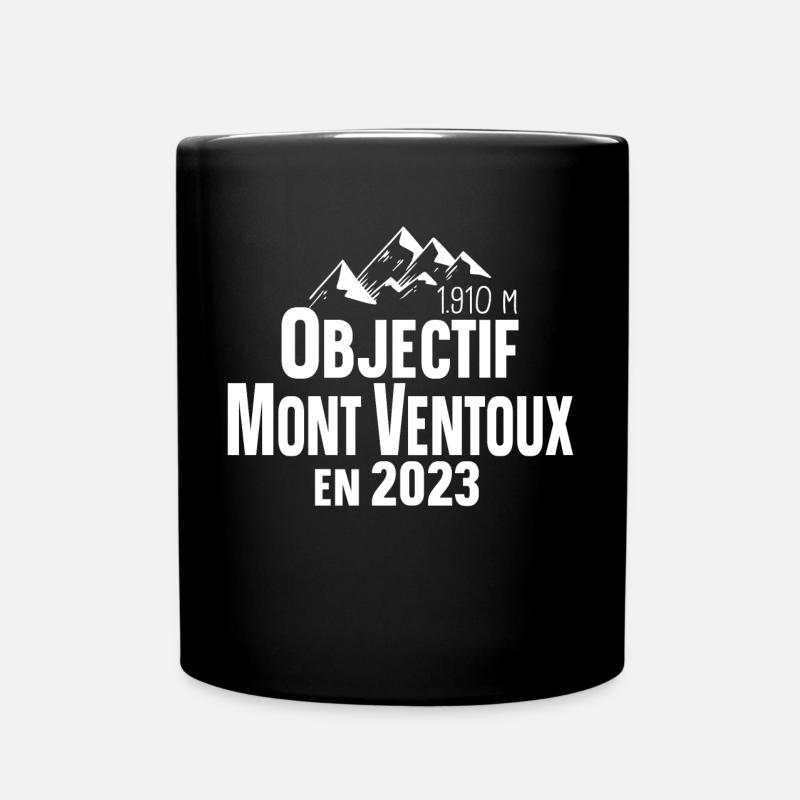 Mont Ventoux 2023 Cycliste Montagne Randonnée - Mug uni - noir