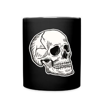 Skull Skeleton Skull Horror Cadeau d’Halloween - Mug uni - noir - Devant