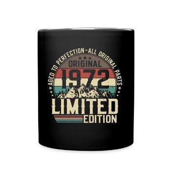 Born in 1972 Birthday Gift - Full Colour Mug - black - Front