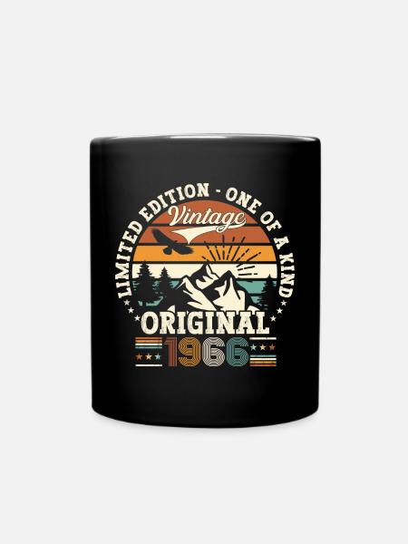 Cadeau original vintage 1966 56ème anniversaire - Mug uni - noir