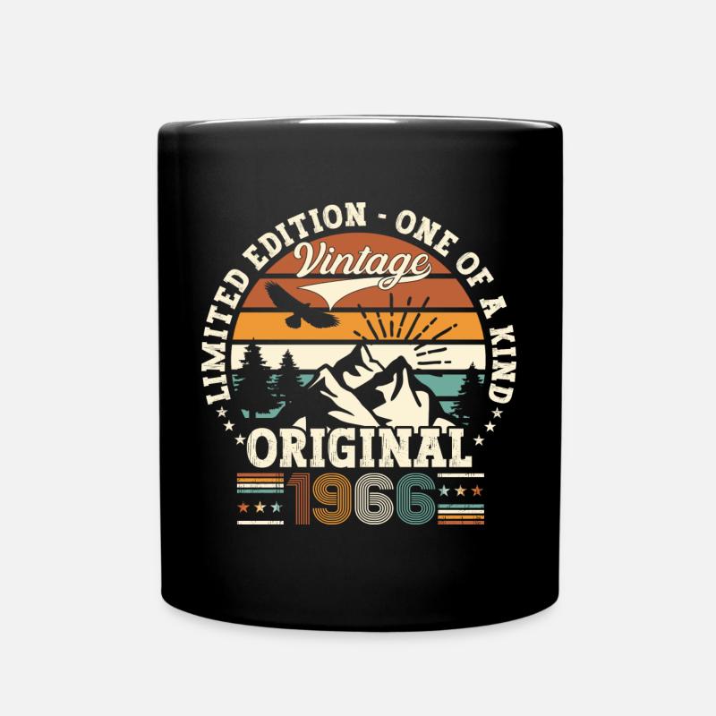 Cadeau original vintage 1966 56ème anniversaire - Mug uni - noir