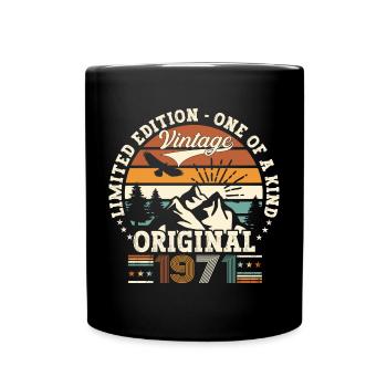 Original vintage 1971 51st birthday gift - Full Colour Mug - black - Front