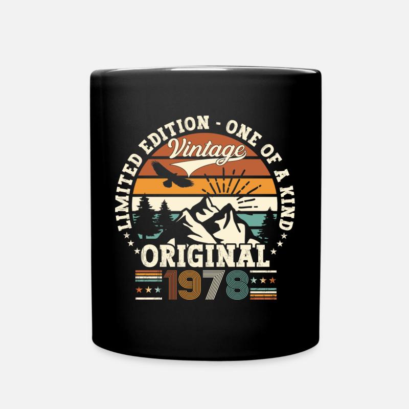 Cadeau original vintage 1978 44ème anniversaire - Mug uni - noir