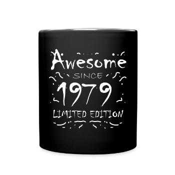 1979 - Jahrgang 1979 - Fantastisch seit 1979 - Tasse einfarbig - Schwarz - Vorne