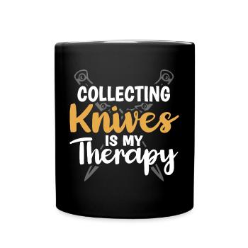 Butcher Knife Knife Knife Collector - Full Colour Mug - black - Front