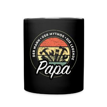 Der Mann Der Mythos Die Legende Handwerker Papa - Tasse einfarbig - Schwarz - Vorne