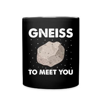 Mineraliensammler und Erze Mineralien Fan - Tasse einfarbig - Schwarz - Vorne