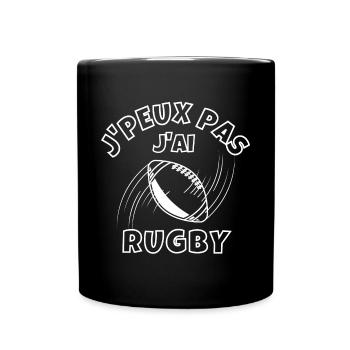 rugby, rugby sport, fan de rugby - Mug uni - noir - Devant