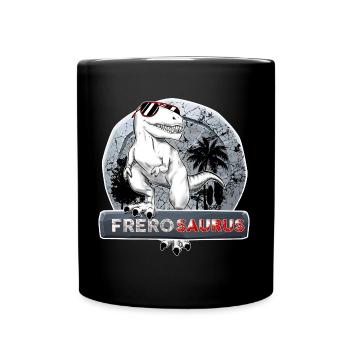 Frèrosaurus Grand Frére Dinosaure Idée Cadeau - Mug uni - noir - Devant