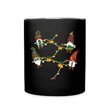 Noël Noël Gnomies - Mug uni - noir - Devant