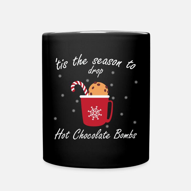Weihnachten Weihnachtsmann Geschenke - Tasse einfarbig - Schwarz