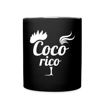 rugby, rugby sport, cocorico - Mug uni - noir - Devant