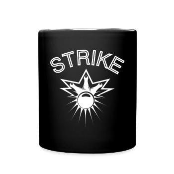 bowling, fan de bowling, strike - Mug uni - noir - Devant