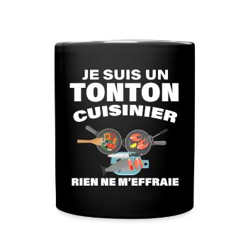 J'aime La Cuisine De Mon Tonton - Mug uni - noir - Devant
