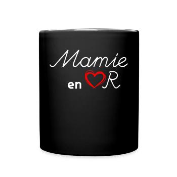 Mamie en or Cadeau Grand-Mère Super Gentille - Mug uni - noir - Devant