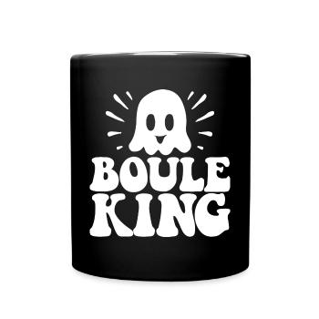 Boule King Queen Outfit for Boules Players - Full Colour Mug - black - Front
