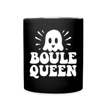 Boule Queen Königin Outfit für Boulespieler zum - Tasse einfarbig - Schwarz - Vorne