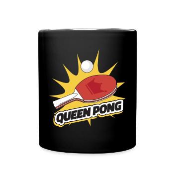 Queen Pong Outfit Tennis de Table Batte Ping-Pong - Mug uni - noir - Devant