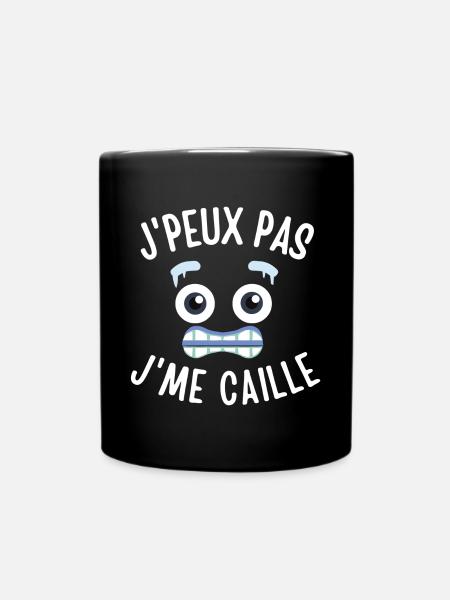 froid, j'ai froid, hiver - Mug uni - noir