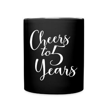 Vive le 5e anniversaire de 5 ans - Mug uni - noir - Devant