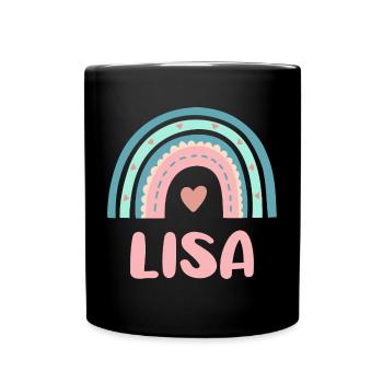 Lisa Nom Rainbow Baby - Mug uni - noir - Devant
