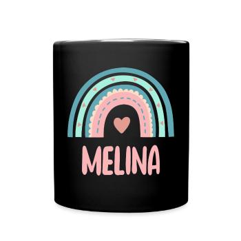Melina Nom Rainbow Baby - Mug uni - noir - Devant
