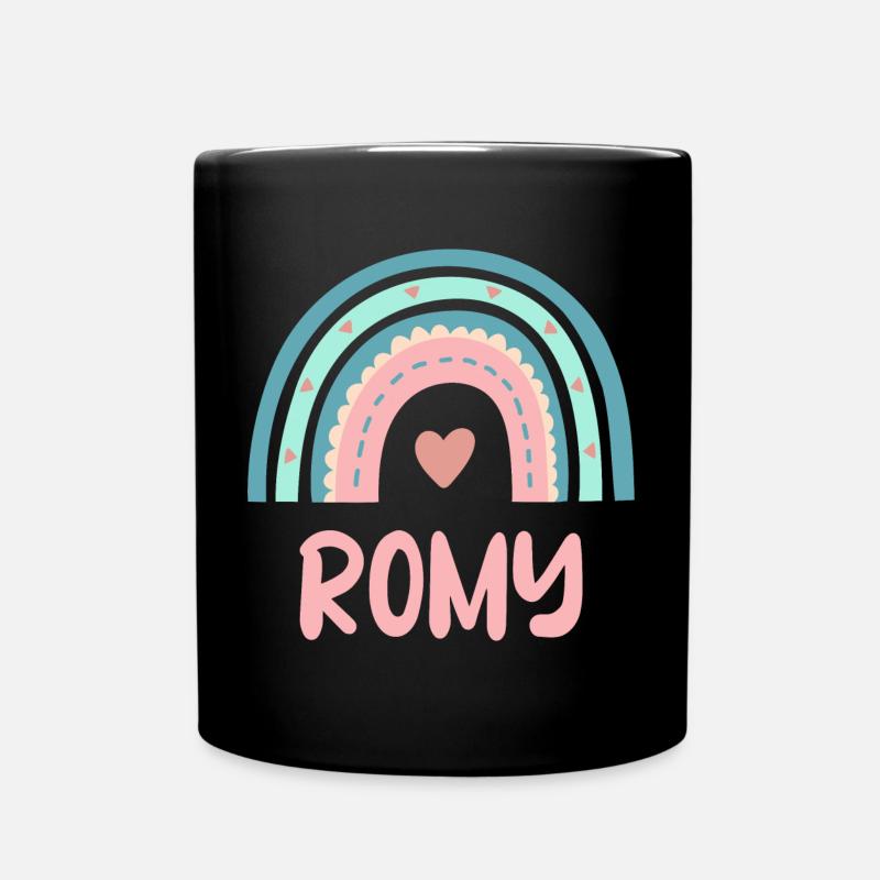 Nom Romy Rainbow Baby - Mug uni - noir