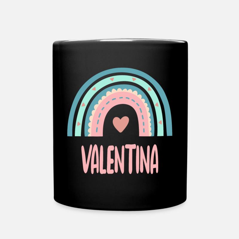 Valentina Nom Rainbow Baby - Mug uni - noir